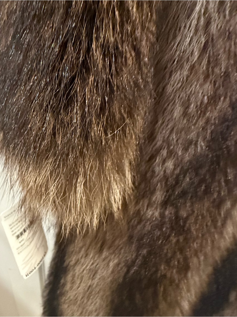 Vintage Genuine Raccoon Fur Full Length Coat Yudofsky Fur & Leather - Picture 7 of 16